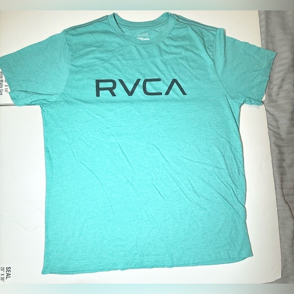 RVCA Men's Teal Short Sleeve Tee Size L